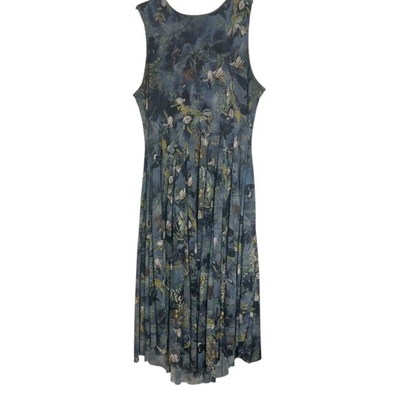 Blackmilk Night Bird Swoop Maxi Sleeveless Asymmetrical Limited Dress Size XL - Picture 2 of 15